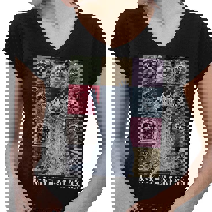 Feral Raccoon Meme V-Neck T-Shirt - Women's Trash Team Style