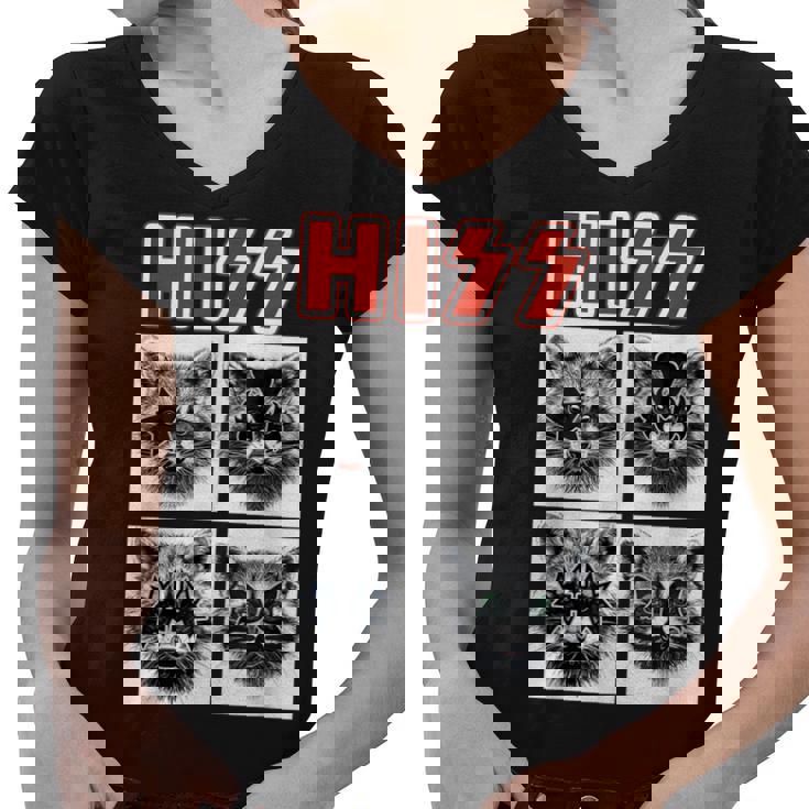 Raccoon Rock Music Band Concert Men Women Kids Raccoon Women's V-Neck T-Shirt