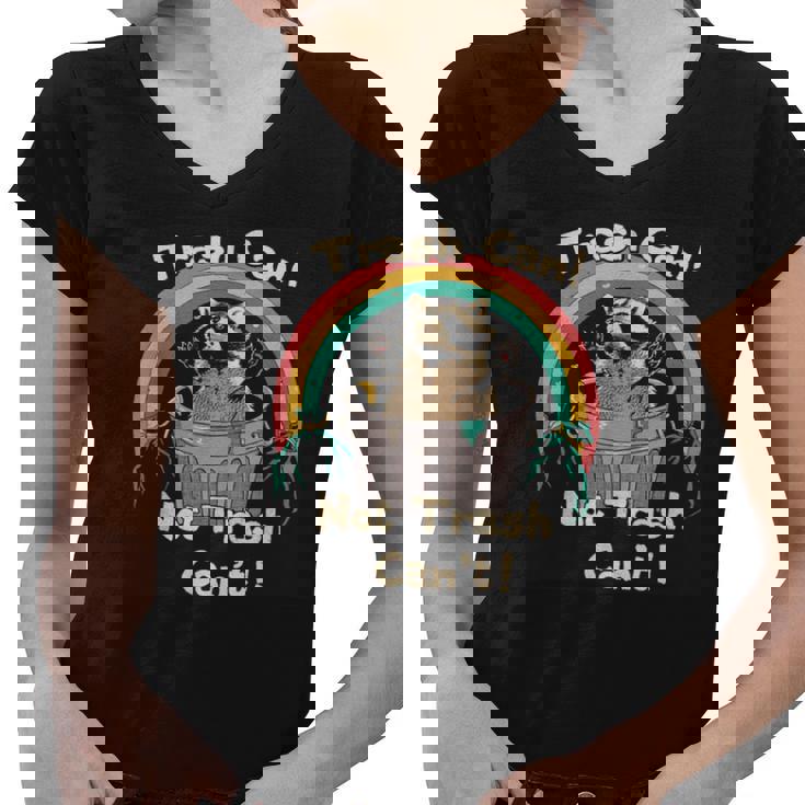Raccoon Women's V-Neck T-Shirt - Cute Woodland Humor