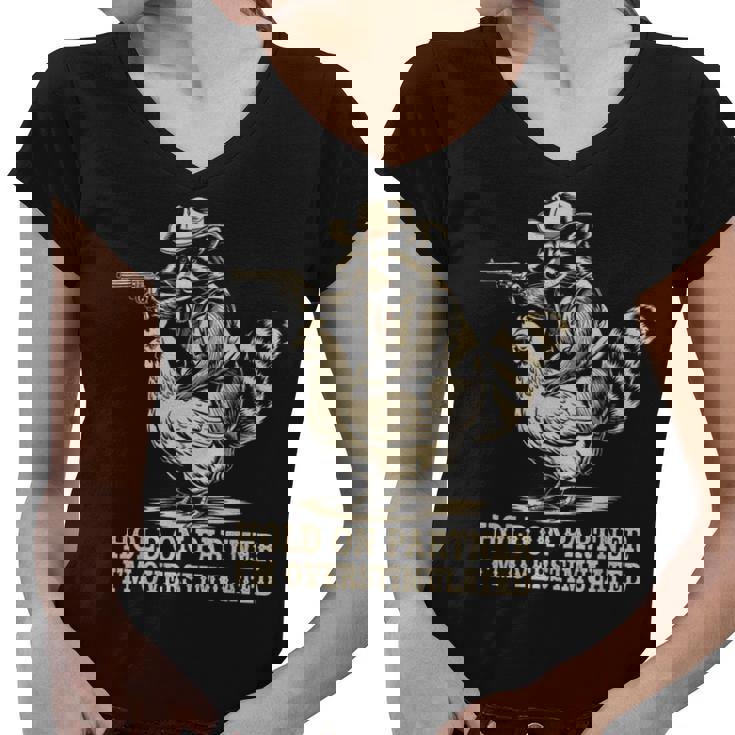 Vintage Western Raccoon T-Shirt - Funny Cowboy Design for Women