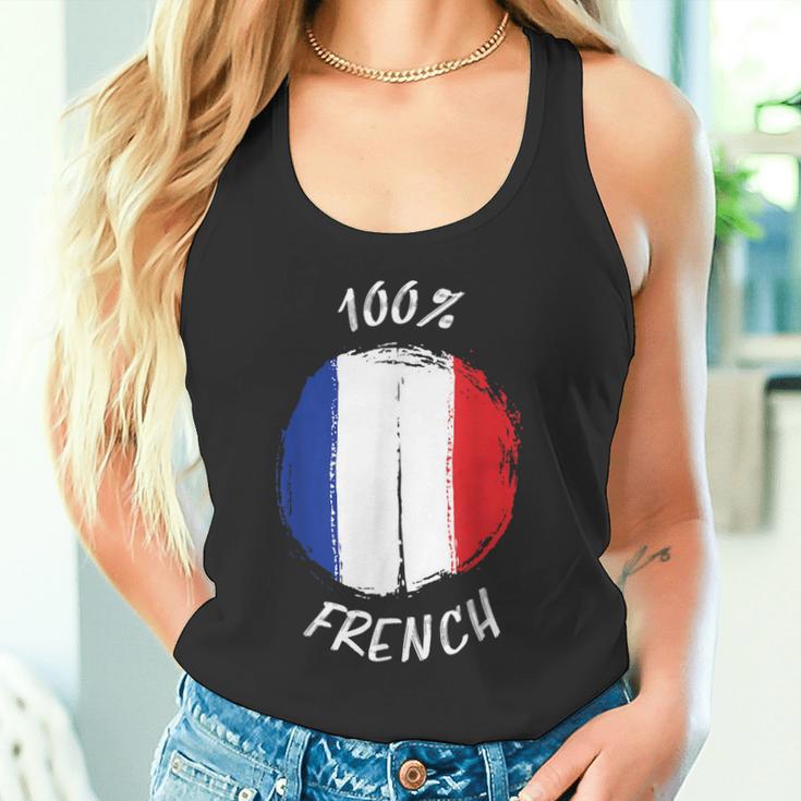 100 Französisches Hemd Stolzes Französisches Hemd Flagge Frankreich Tank Top