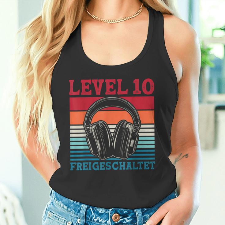 10Th Birthday Boysideo Gamer Level 10 Unlocked Boys Tank Top