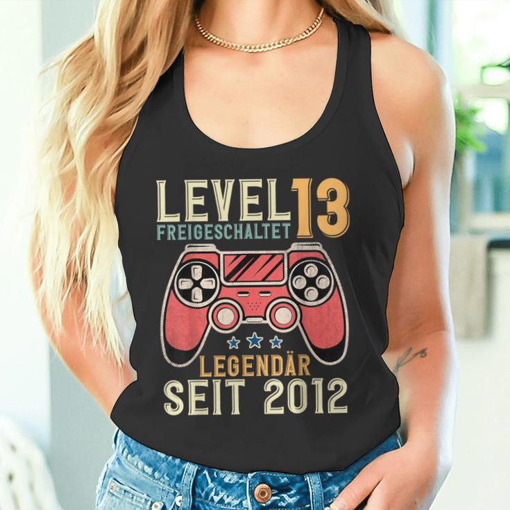 13Th Birthdayideo Gamer Level 13 Unlockedintage Tank Top