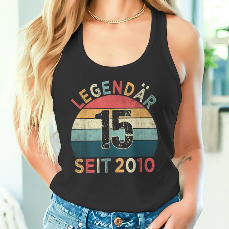 15Th Birthday Legendary Since 2010Intage 15 Years Old Tank Top