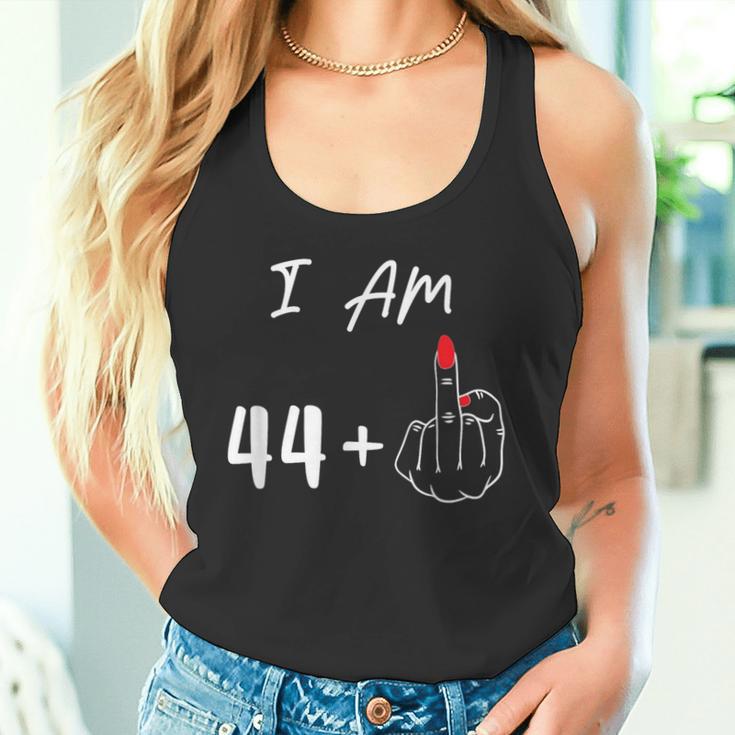 I Am 44 Plus 1 Middle Finger For A 45Th Birthday Tank Top