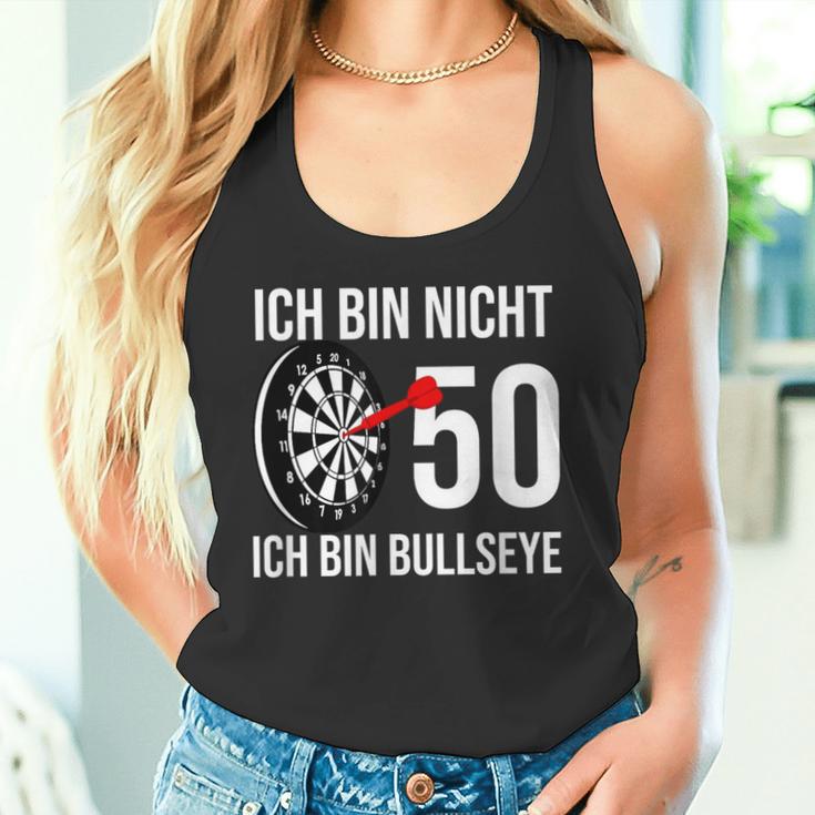 50 Geburtstag Dart Ich Bin Nicht 50 Ich Bin Bullseye Tank Top