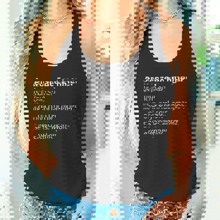 Aerospace Engineer Definition Description Camiseta sin mangas