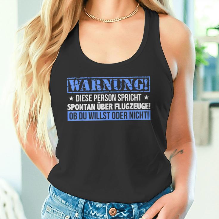 Airport Aeroplane Pilot Aerospace Plane Spotter Aeroplane Tank Top