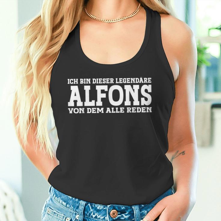 Alfons First Name Name Saying Alfons Tank Top