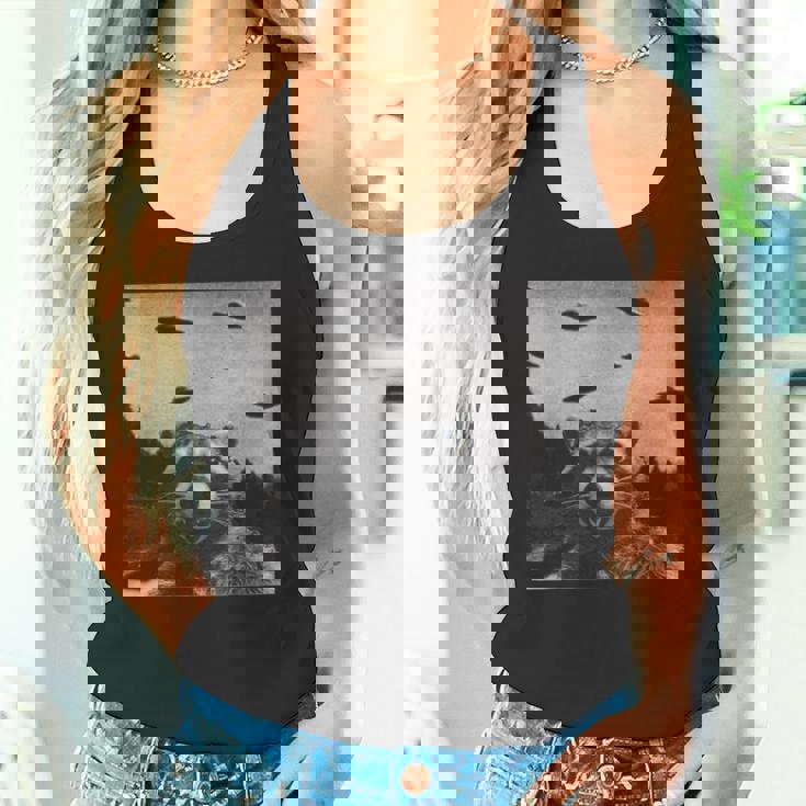 Alien Raccoon Tank Top - Sci-Fi Fun for UFO Enthusiasts