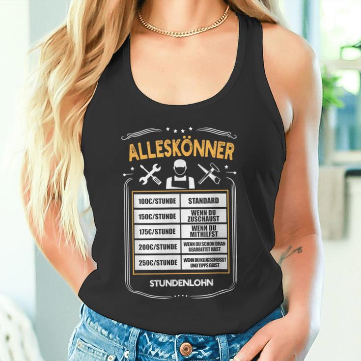 Alleskönner Stundenlohn Craftsman Diy Price List Tank Top