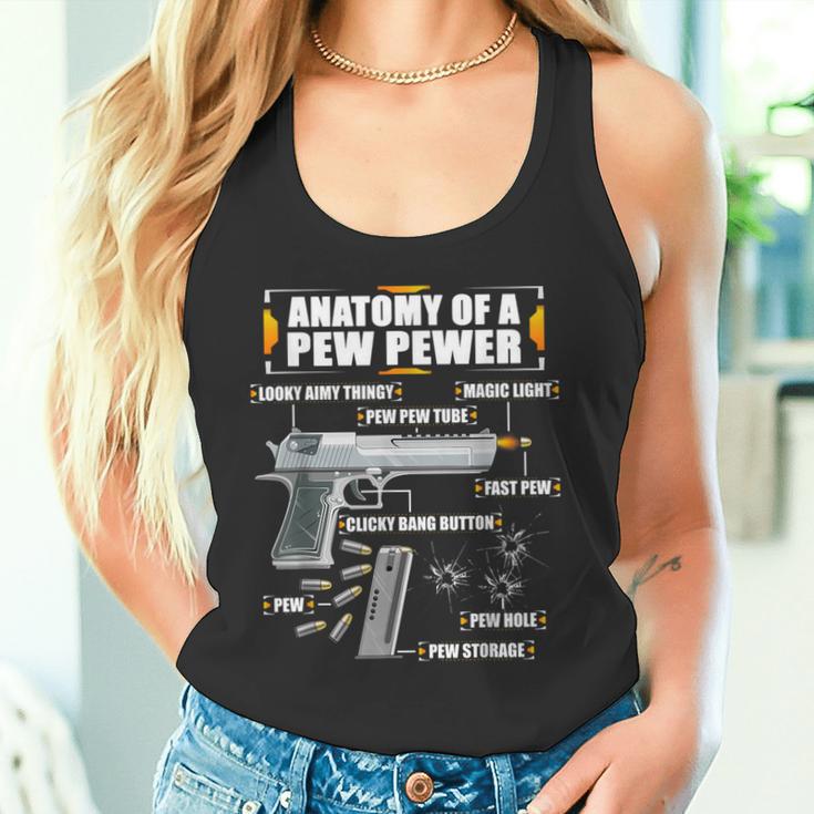 Anatomy Of A Pew Pewer Pistol 9 Mm Sports Shooting Tank Top