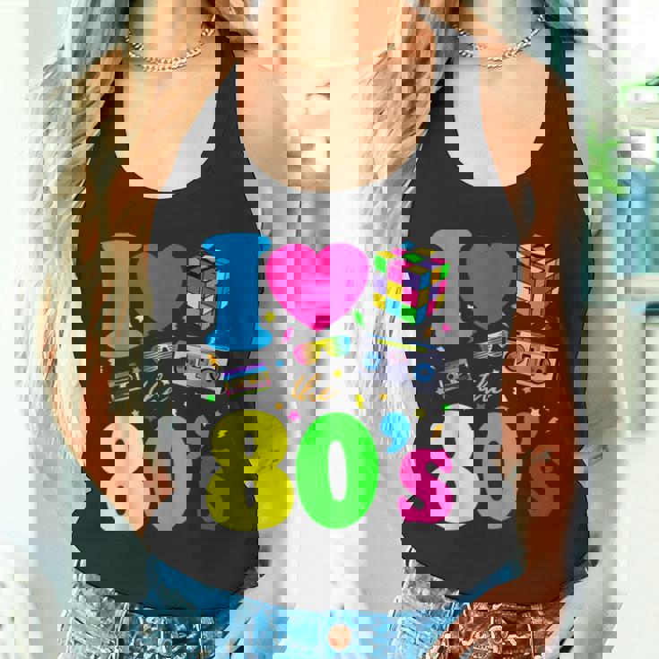 Años 80 I Love The 80S Intage Retro Sin Mangas Camiseta sin mangas