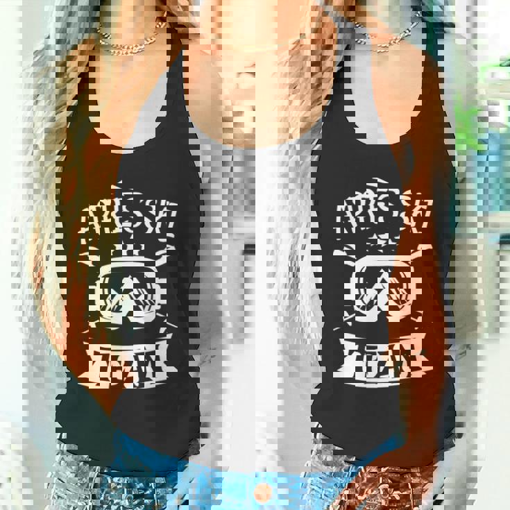 Apres Ski Team Party Snowboard Huts Tank Top