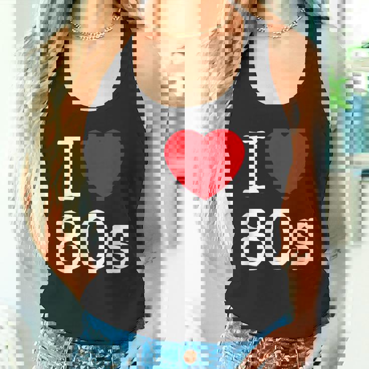Back To 80'S Intage Retro I Love 80'S Graphic Camiseta sin mangas