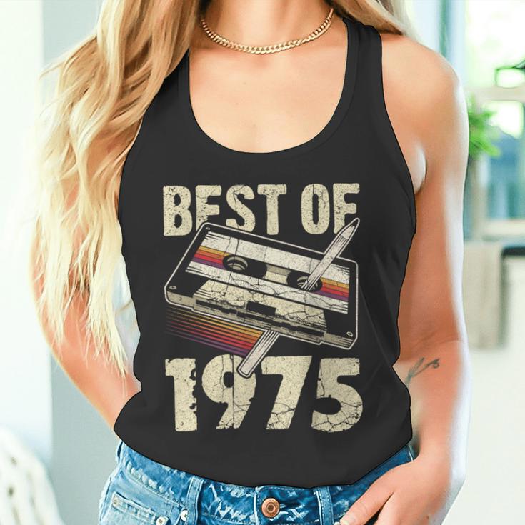 Best Of 1975 Audio Cassette 49Th Birthday 49 Years Old Tank Top