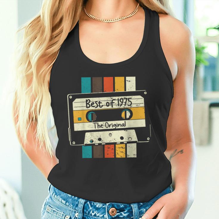 Best Of 1975 Retro Mixtape Cassette 49Th Birthday Tank Top