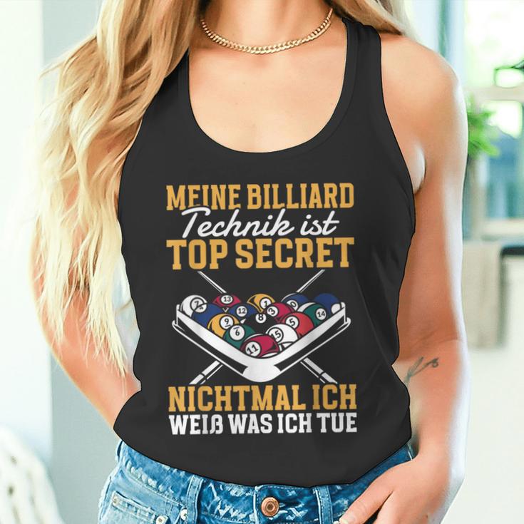 Billiard Technique Is Top Secret Tank Top