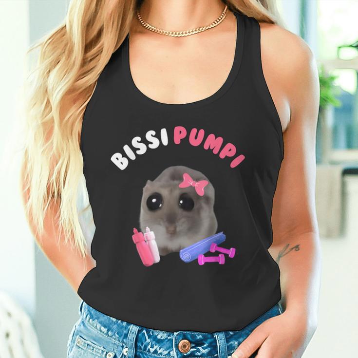 Bissi Pumpi Sad Hamster Cute Hamstie Memes Hamster Tank Top