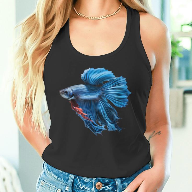 Blue Betta Fish And Siamese Betta Fish Tank Owner Tank Top