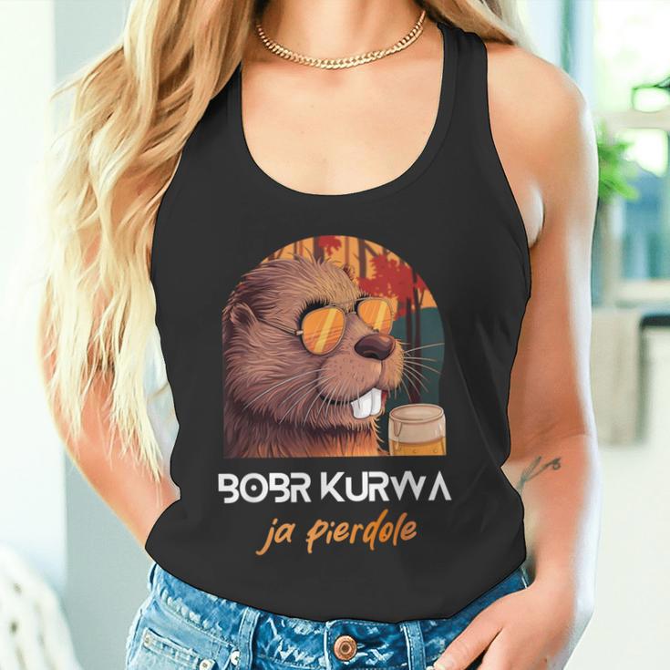 Bober Kurwa Polish Beaver Meme Bobr Ja Pierdole Tank Top