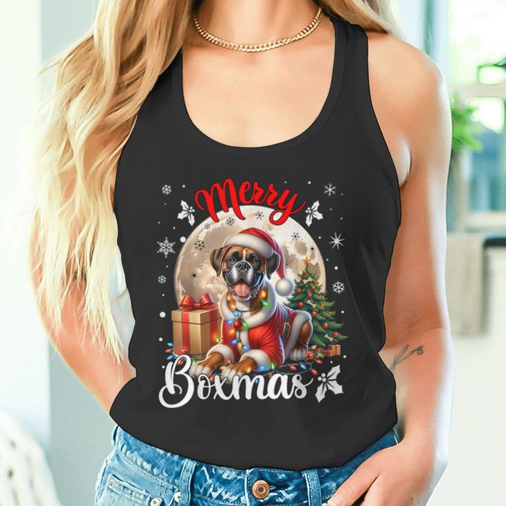 Boxer Dog Christmas Boxer Merry Boxmas Boxer Tank Top