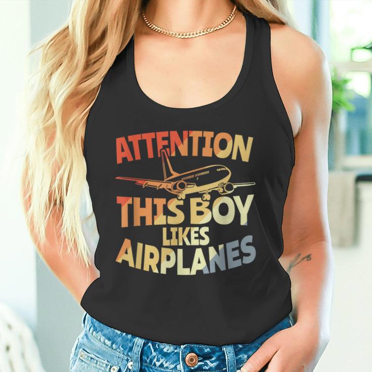 This Boy Likes Planes Aviation Boys Tank Top