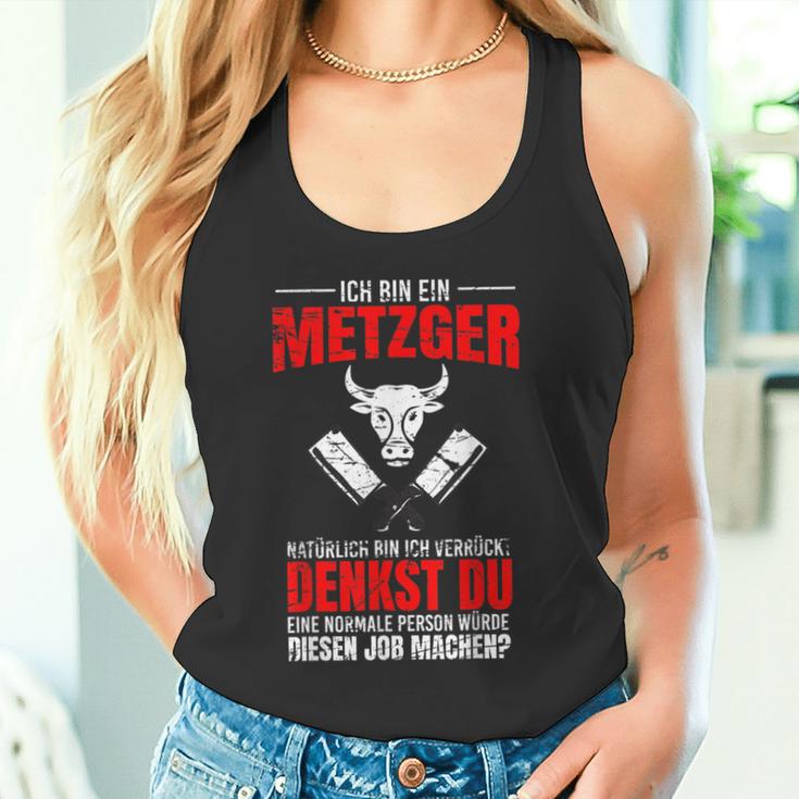 Butcher And Fleischer Sayings I Battle Motif Tank Top