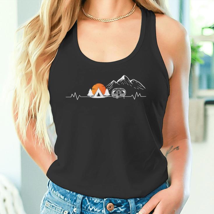 Camping Heartbeat Motorhome Accessories Sayings Tank Top