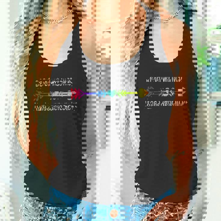 Be Careful Who You Hate Pride LGBT Lesbian Gay Tank Top