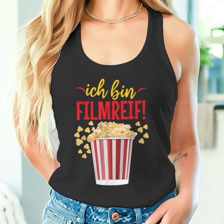 Carnival I Am Film Hoop Popcorn Fun Tank Top