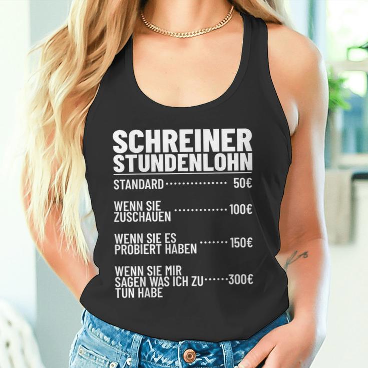 Carpentermeister Wood Mechanic Carpenters Hourly Wage Tank Top