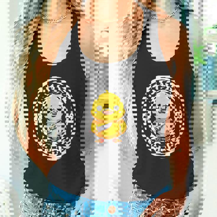 I Choose Violence Today Duck Irony And Sarcasm Duck Tank Top