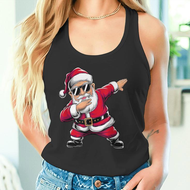 Christmas Boys Children Dabbing Santa Tank Top