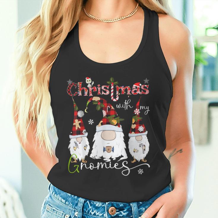 Christmas With My Gnomies Red Tank Top