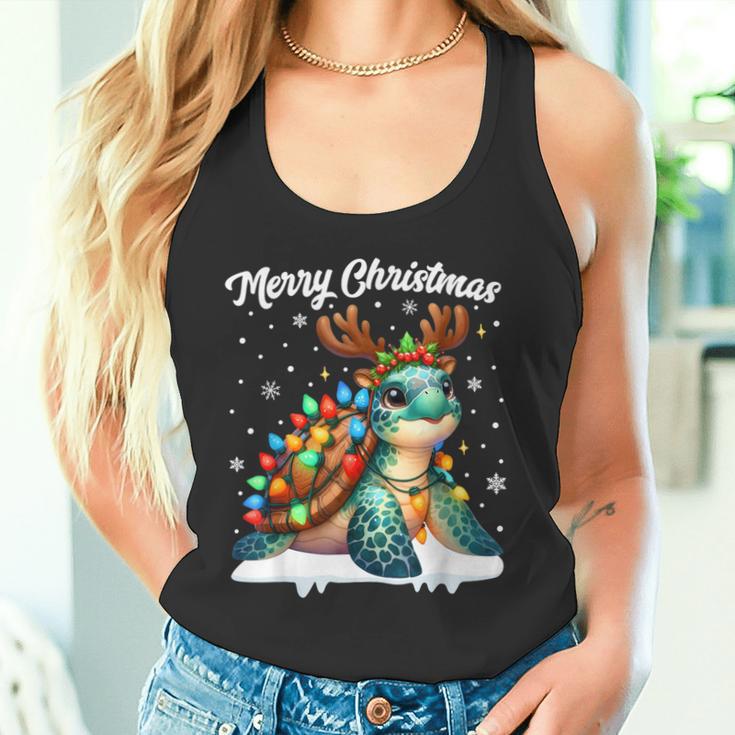 Christmas Outfit Christmas Jumper Turtle Christmas Tank Top