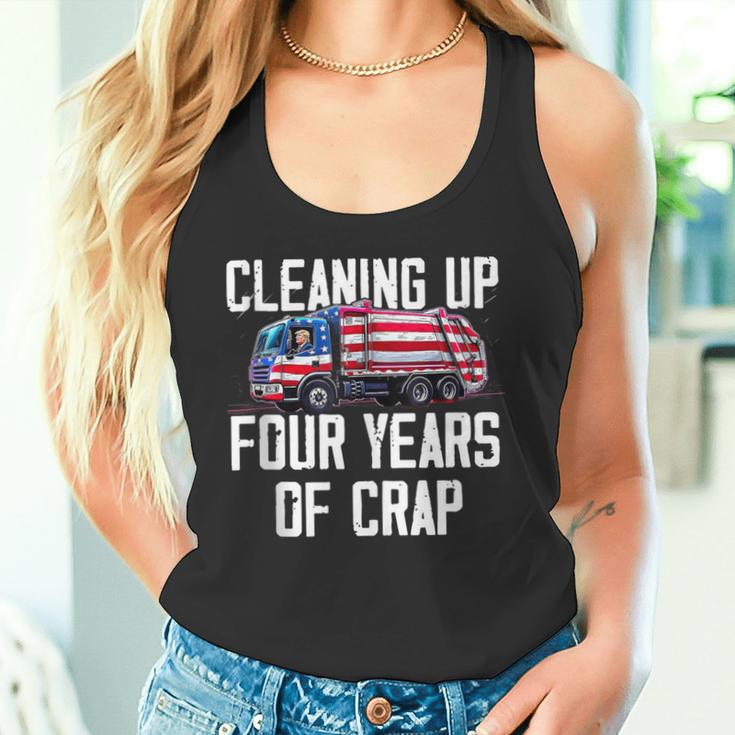 Cleaning Up Four Years Of Crap Trump Garbage Truck Tank Top Tank Top ...