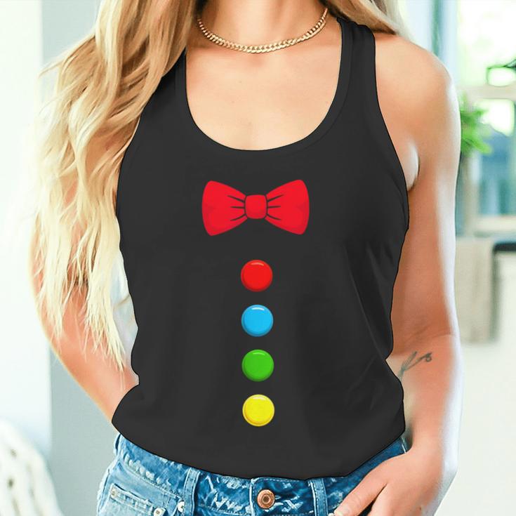 Clown Costume With Bow Tie For Carnival Fancy Dress Clown Costume Tank Top