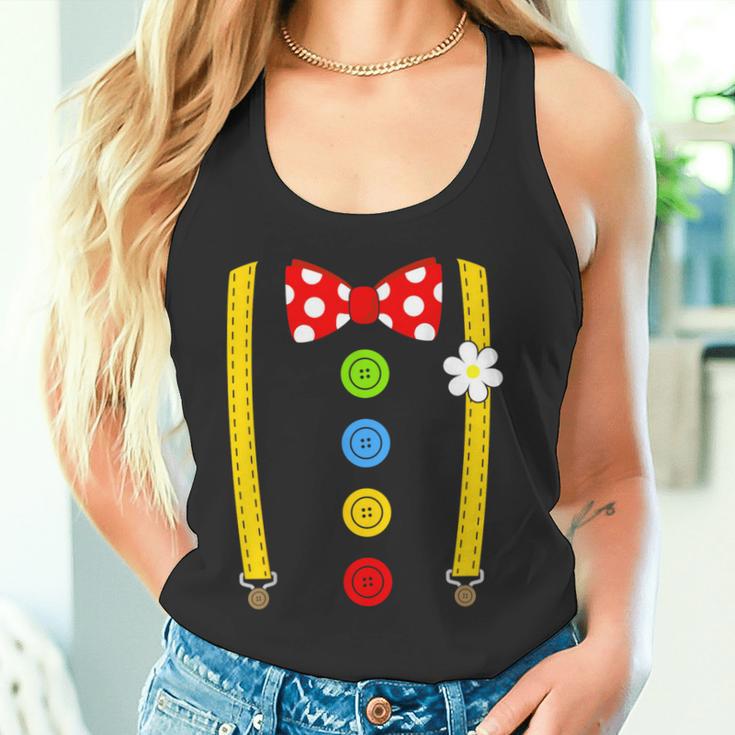 Clown Costume Braces Fancy Dress Carnival Tank Top