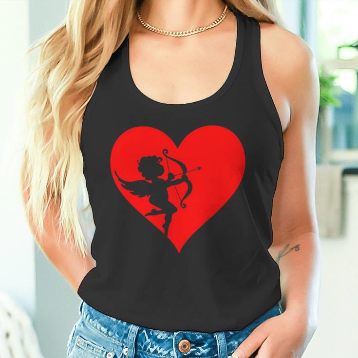 Cupid With Bow And Arrow Fun Love Heart Tank Top