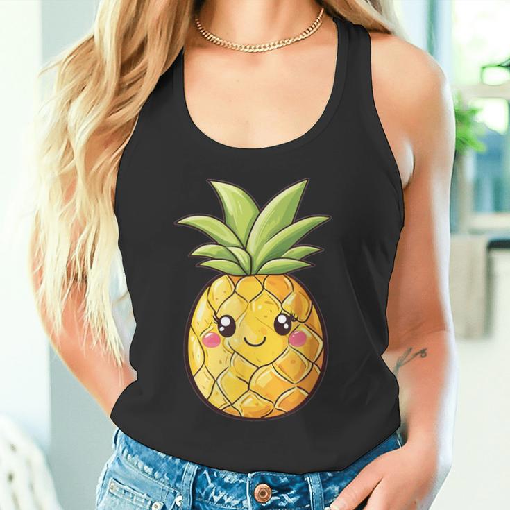 Cute Pineapple Face Kawaii Style Tank Top