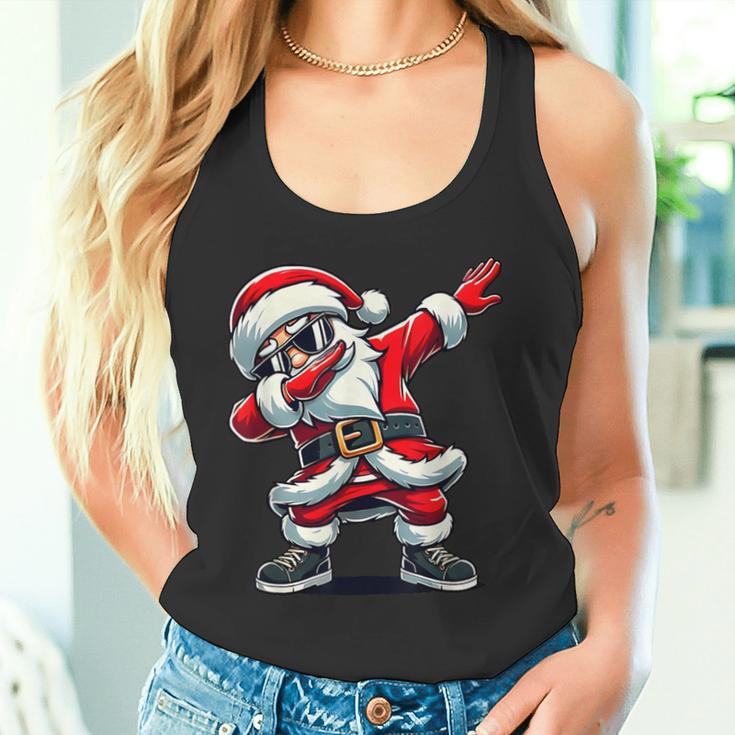 Dabbing Santa Claus Christmas Boys Tank Top