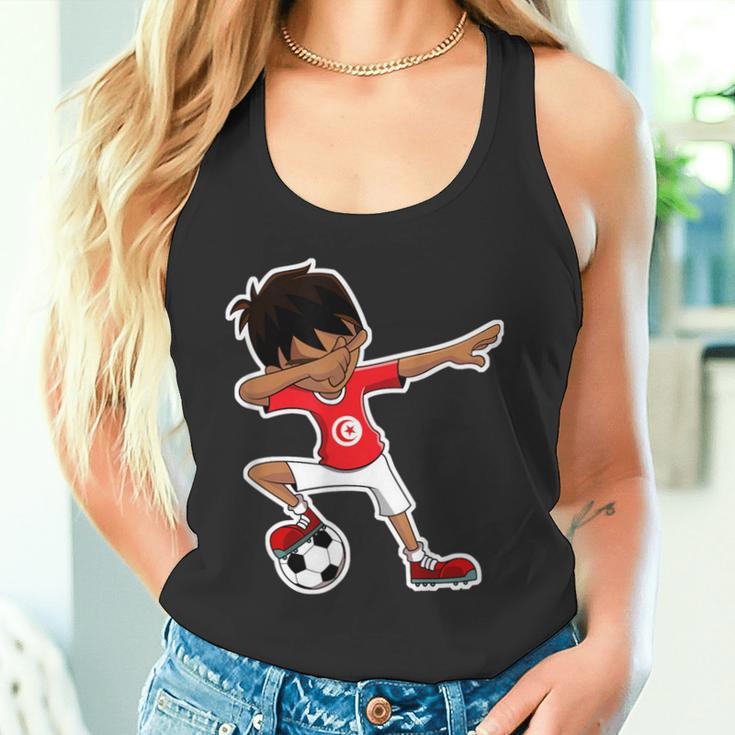 Dabbing Soccer Boy Tunisian Children's Tab Tank Top