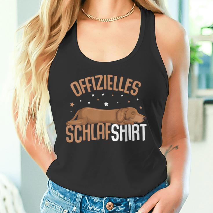 Dachshund Official Sleeping Dog Cap Dachshund Tank Top