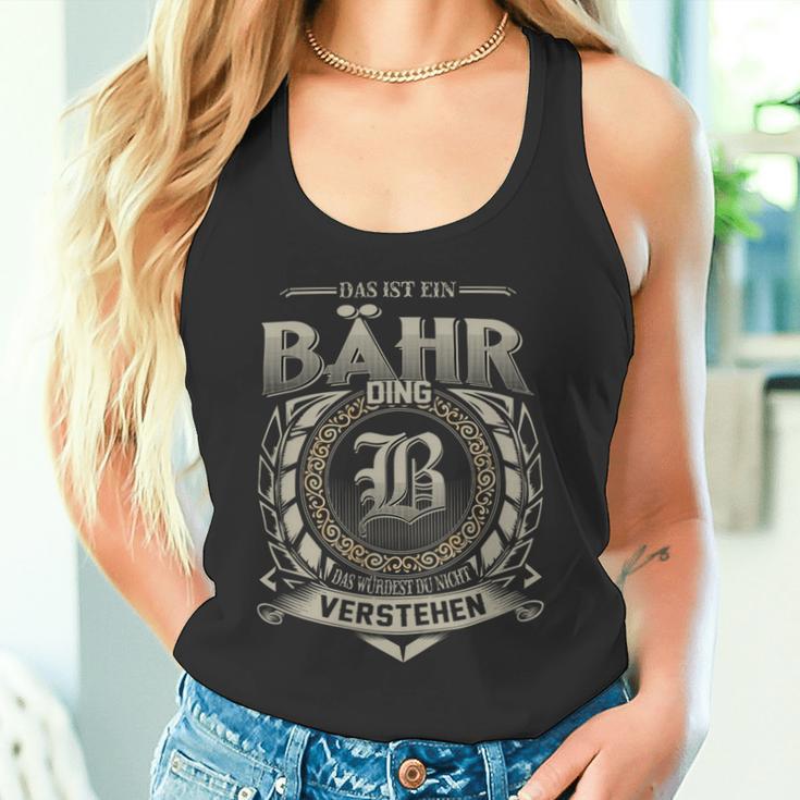 Das Ist Ein Baehr Ding Baehr Name Tank Top