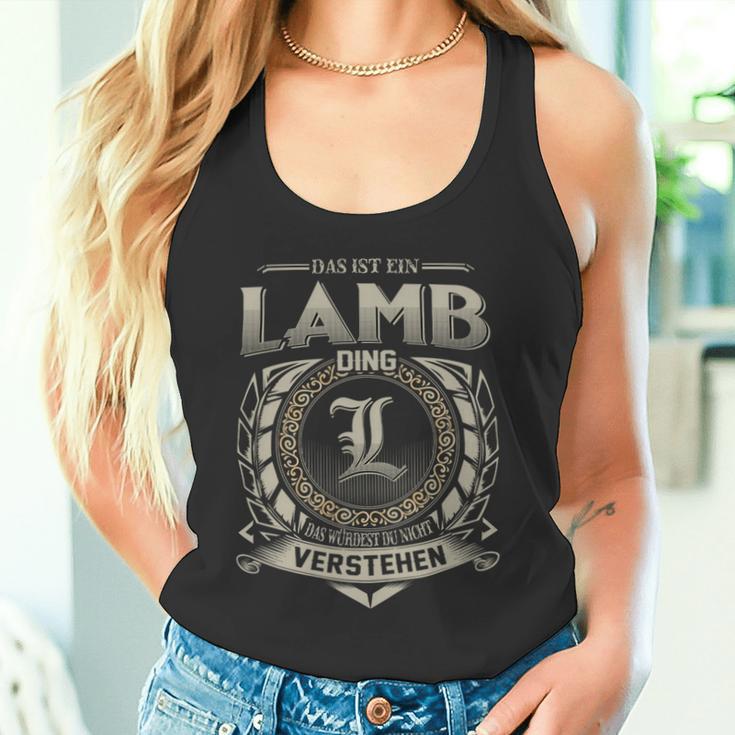 Das Ist Ein Lamb Ding Lamb Name Tank Top