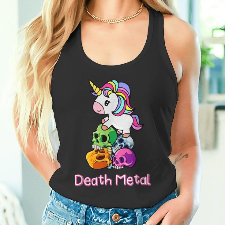 Death Metal Unicorn Cute Rock Metal Emo Alternative Tank Top