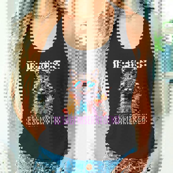 Die Lage Ist Besäufniserregend Waschbär Tank Top