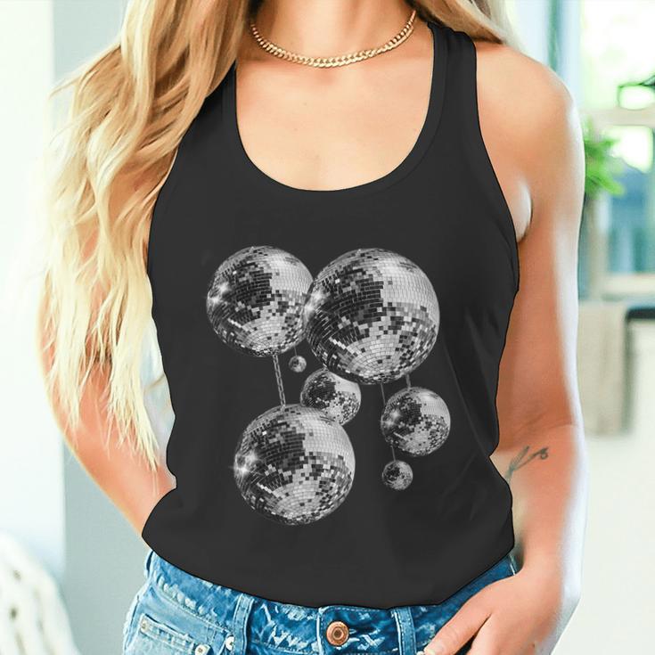 And Disco Ball Pattern 70S 80S Retrointage Tank Top