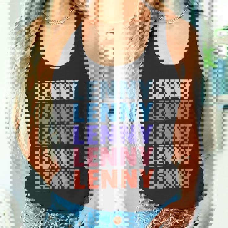 Divertido Regalo Nombre Lenny Personalizado Primer Nombre Camiseta sin mangas